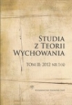 Studia z Teorii Wychowania Tom III: 2012 Nr 1 (4)
