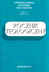 Rocznik Teologiczny 2013 Zeszyt 1-2