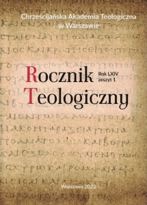Rocznik Teologiczny 2022 Zeszyt 1