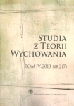 Studia z Teorii Wychowania Tom IV: 2013 Nr 2 (7)