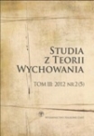 Studia z Teorii Wychowania Tom III: 2012 Nr 2 (5)