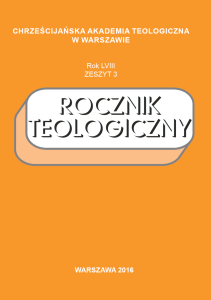 Rocznik Teologiczny 2016 Zeszyt 3