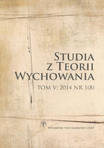 Studia z Teorii Wychowania Tom V: 2014 Nr 1 (8)
